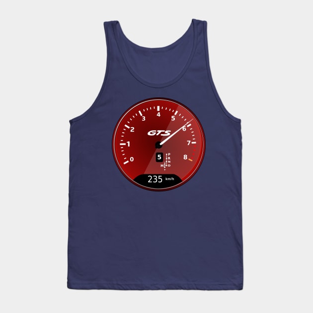 Speedometer Porsche 911 - GTS Tank Top by Aurealis